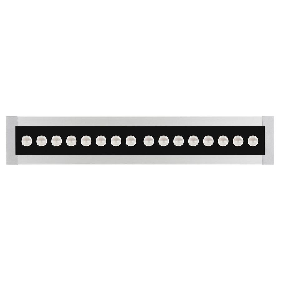 LED-Linear inbouwarmatuur 3000K 14W statisch asymm. gemiddel