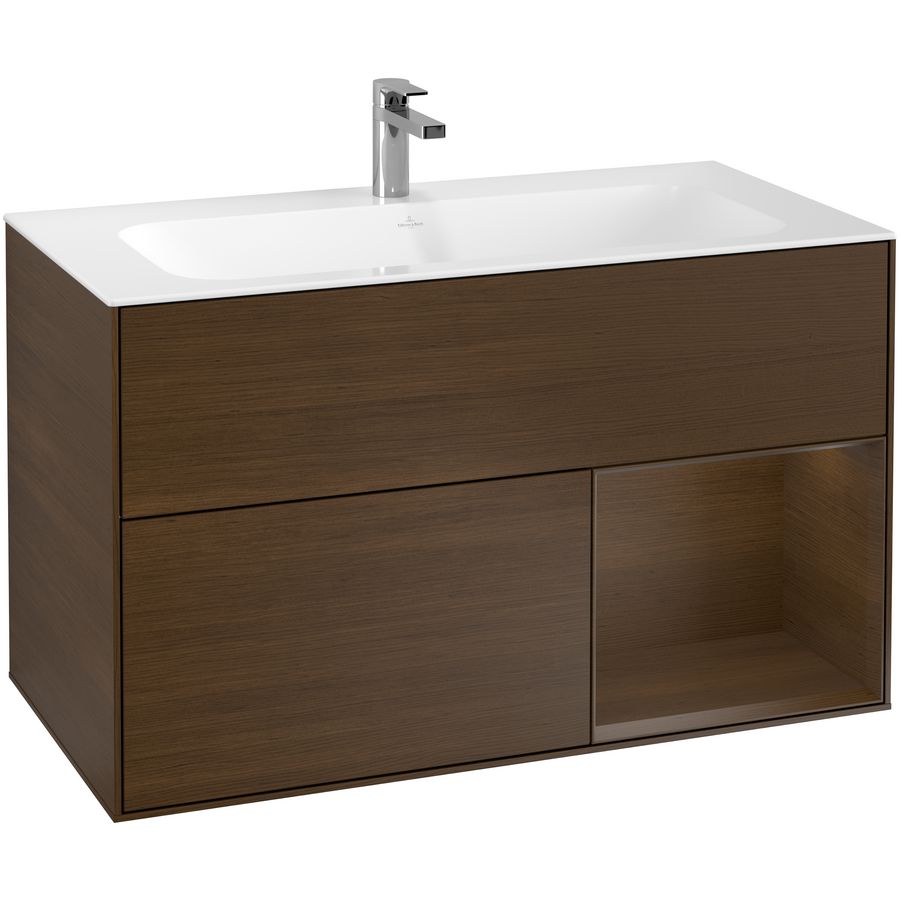 Wastafelonderkast Finion 996x591x498mm W.Veneer F040GNGN