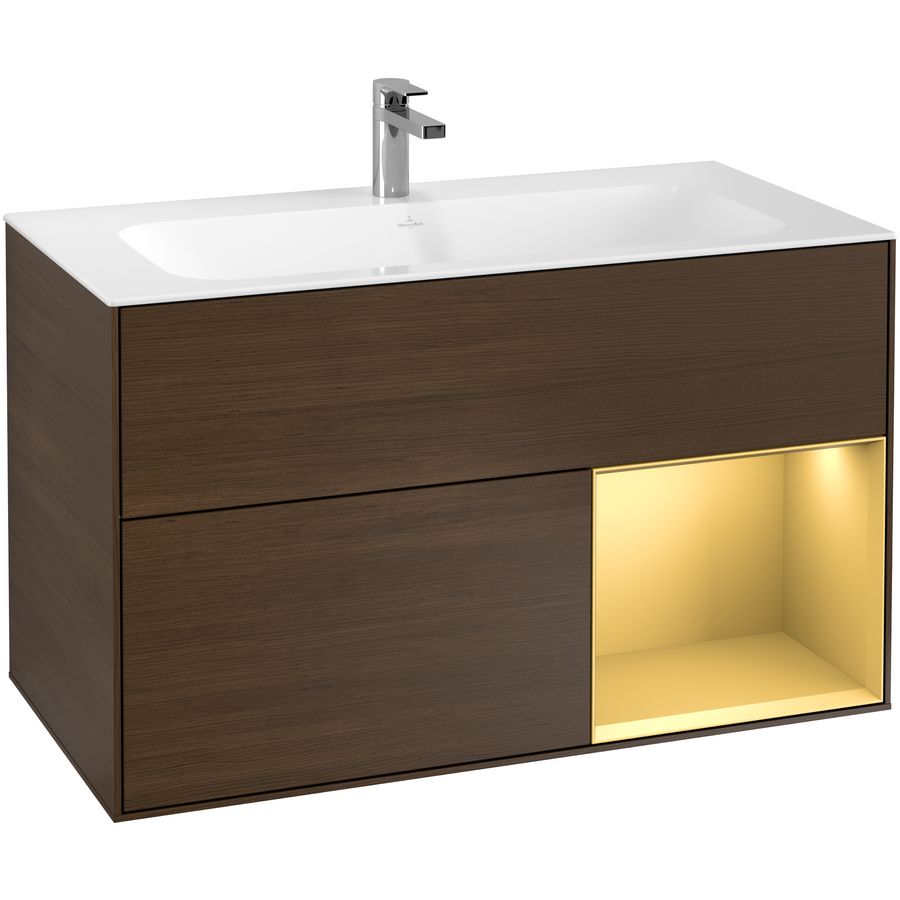 Wastafelonderkast Finion 996x591x498mm W.Veneer F040HFGN