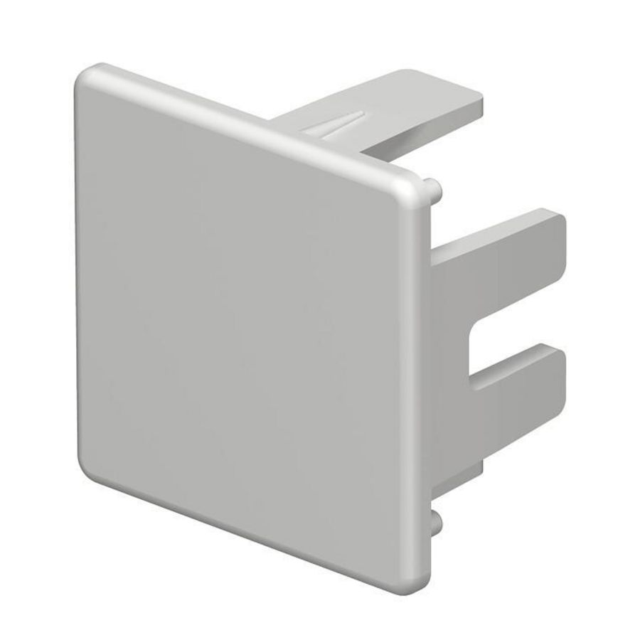 Eindstuk 30x30mm polyvinylchlorid lichtgrijs VVE=10