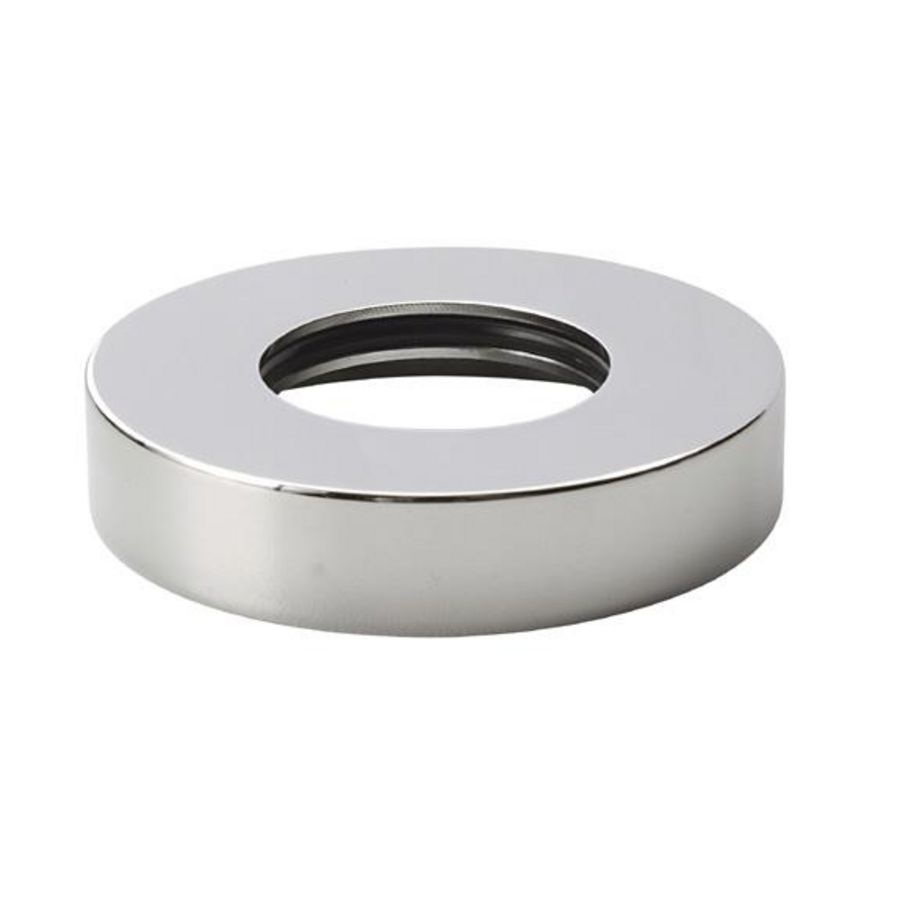 Wandrozet ø64mm H13,5mm chroom tbv afvoerbuis 1.1/4"