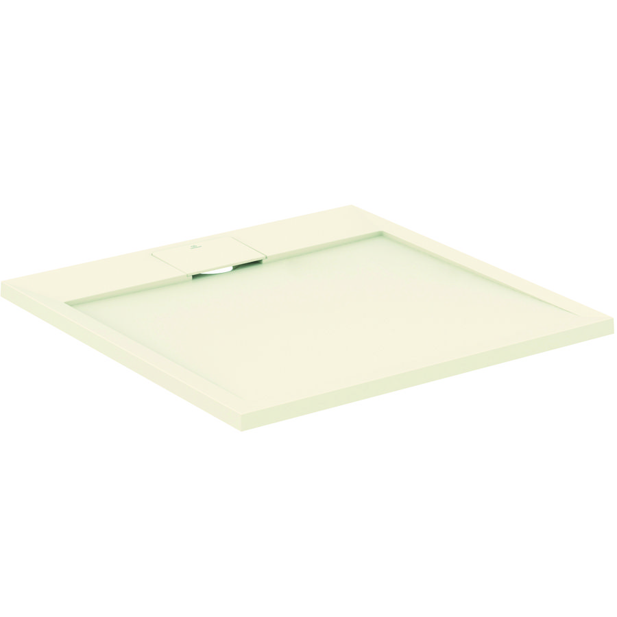 Douchebak I.LIFE ultra flat solid composiet 80x80cm vierkant zandbeige