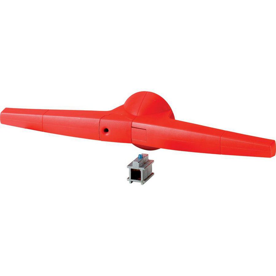 Draaigreep 14mm directe opbouw rood K5AR