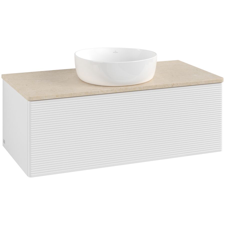 Wastafelonderkast Antao 1000x360x500mm G.White.L L31113GF