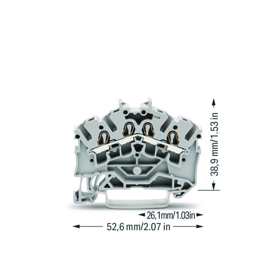 4-draads rijg 2,5mm² voor Ex e II-2002-6401 VVE=100