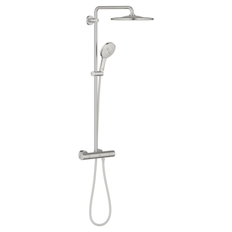 Rainshower SmartActive 310 douchesysteem Mono Rond  incl. S-koppelingen Supersteel