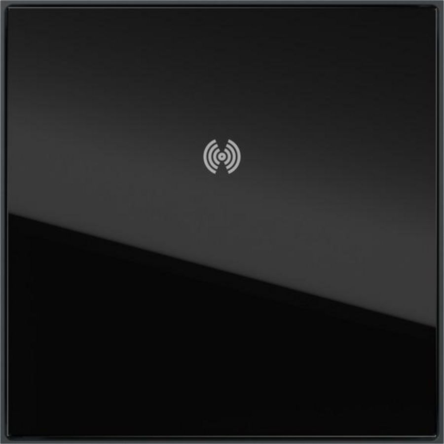 VKP blinde mod.RFID + opbouwbehuizing 1-voudig System 106 gl.zwart/antrac