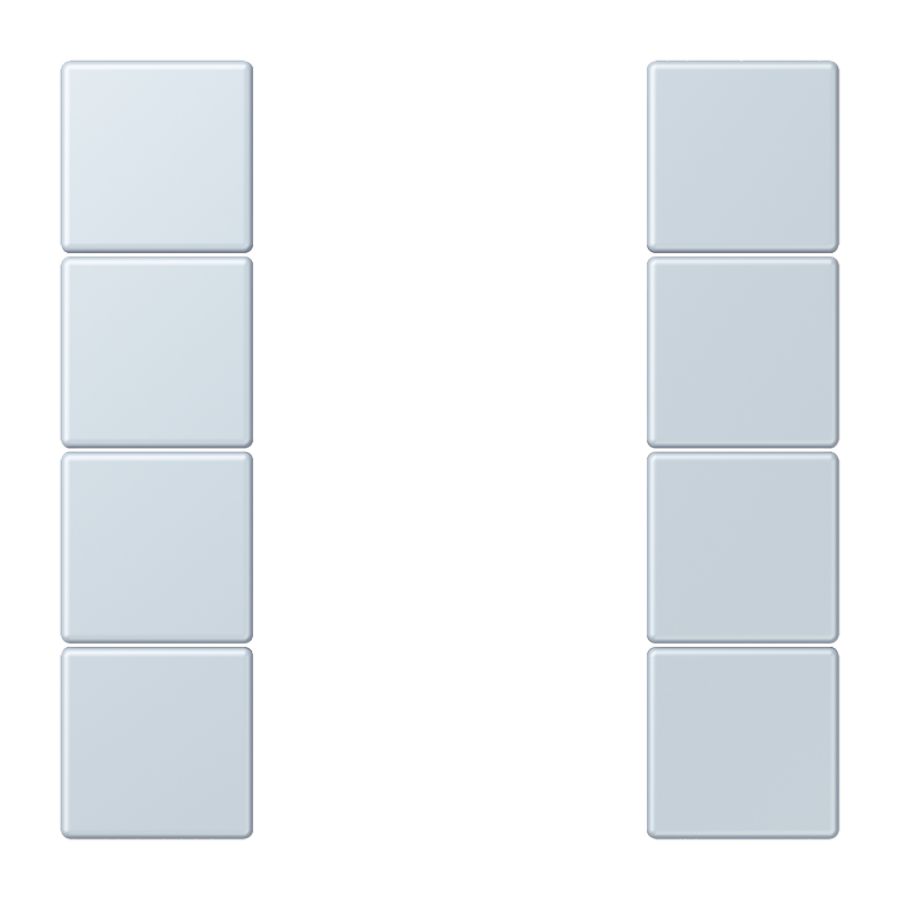 Tastafdekking F50 4-voudig compleet LC32023 KNX