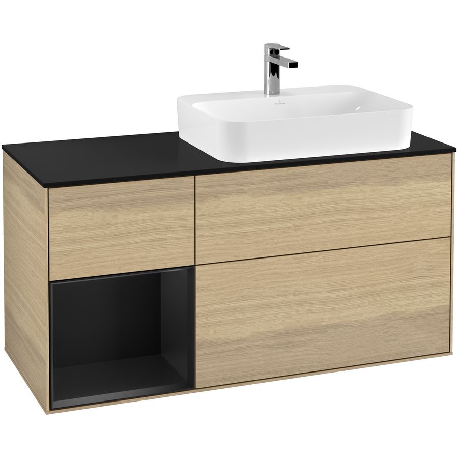 Wastafelonderkast Finion 1200x603x501mm Oak Veneer G392PDPC