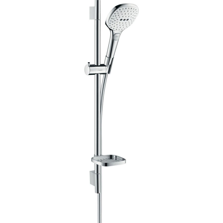 Glijstangset Raindance Select E120 3 straalsoorten wit/chroom