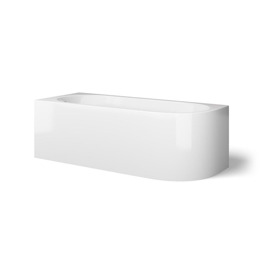 Hoekbad Cool Corner 170x70cm glans wit links