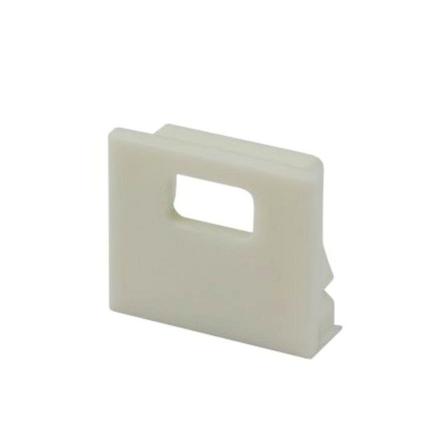 Eindkap E78W voor profiel SL15/NL15 met kabelgoot wit