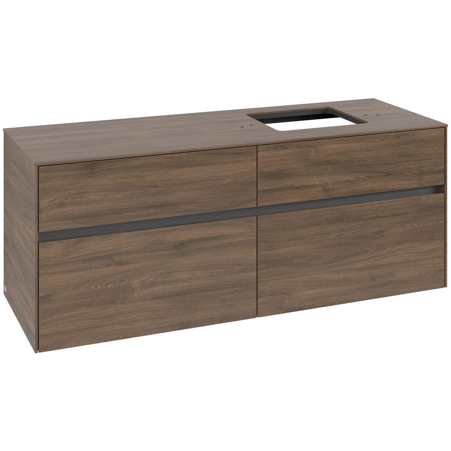 Wastafelonderkast Collaro 1400x548x500mm Ariz.Oak C13300VH