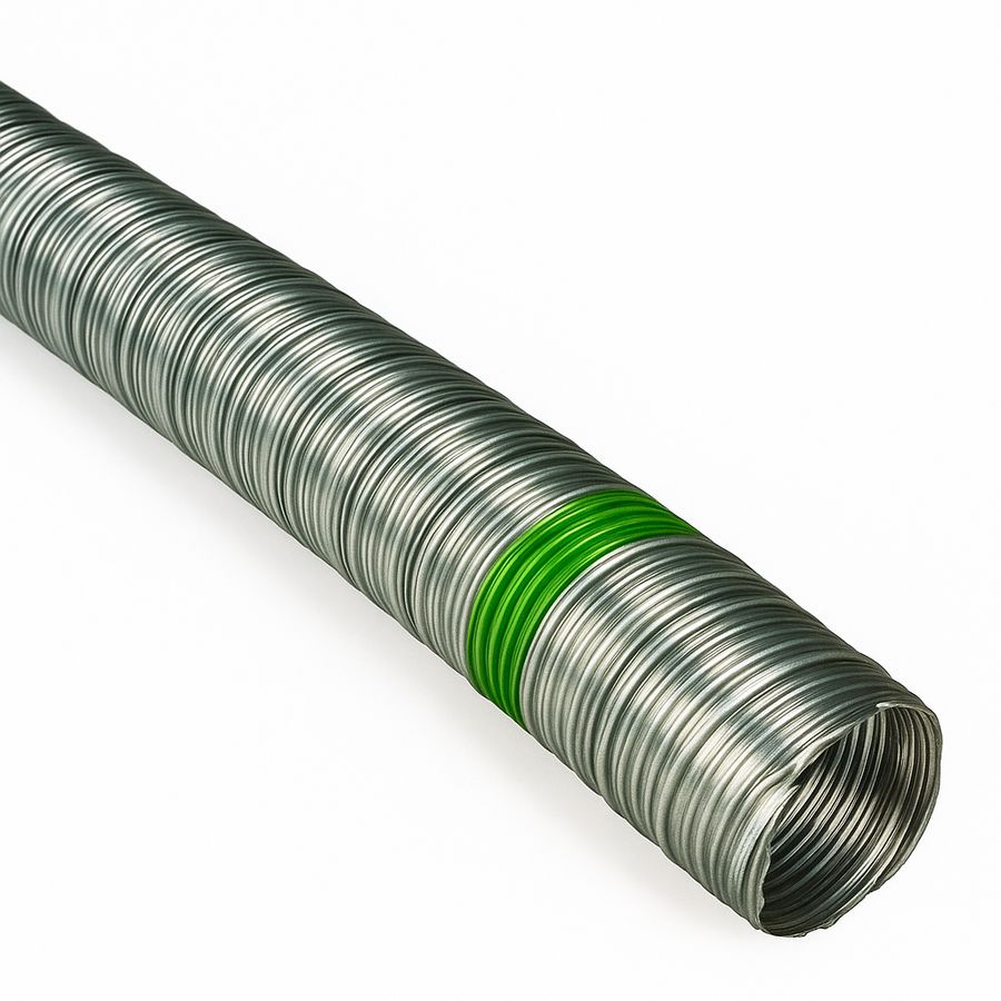 Rol a 5m. rookgasafvoerleiding RVS flexibel INOX Ø90mm gastec QA