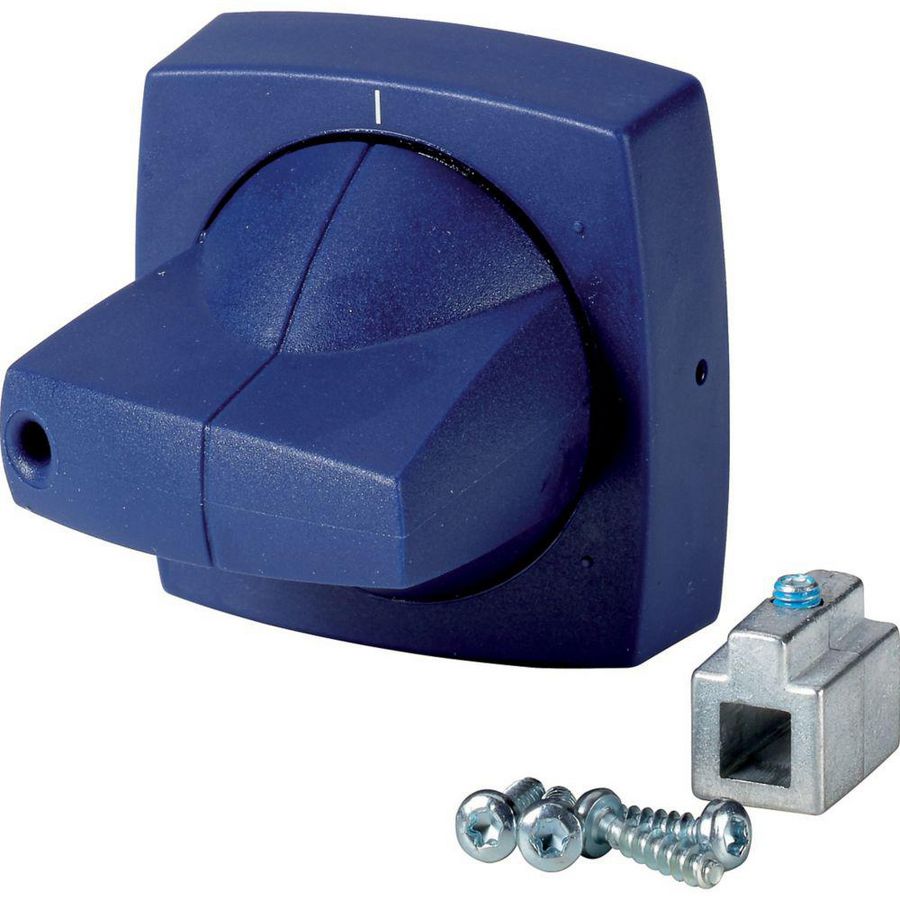 Draaigreep 6mm voor montageafdekking blauw K1CB