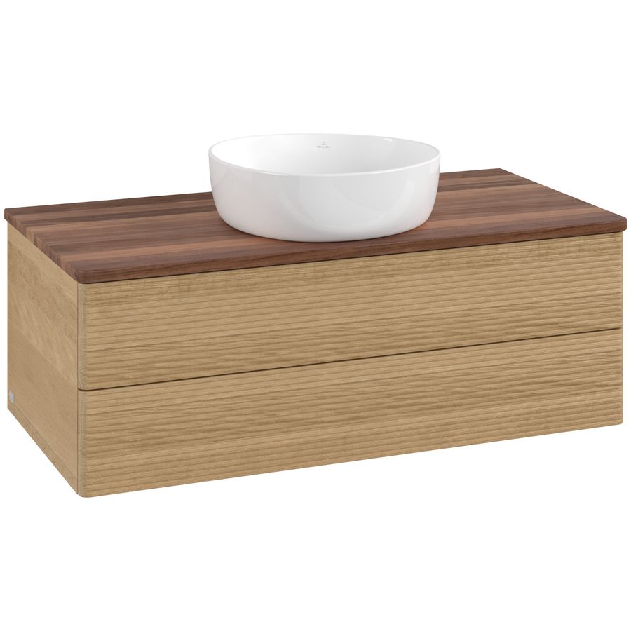 Wastafelonderkast Antao 1000x360x500mm Honey Oak K20112HN