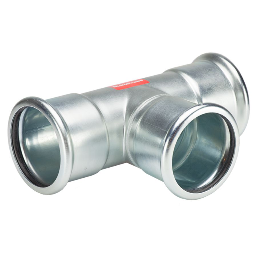 T-koppeling SudoPress staalverzinkt FFF 108x108x108mm SP8130VM VVE=2