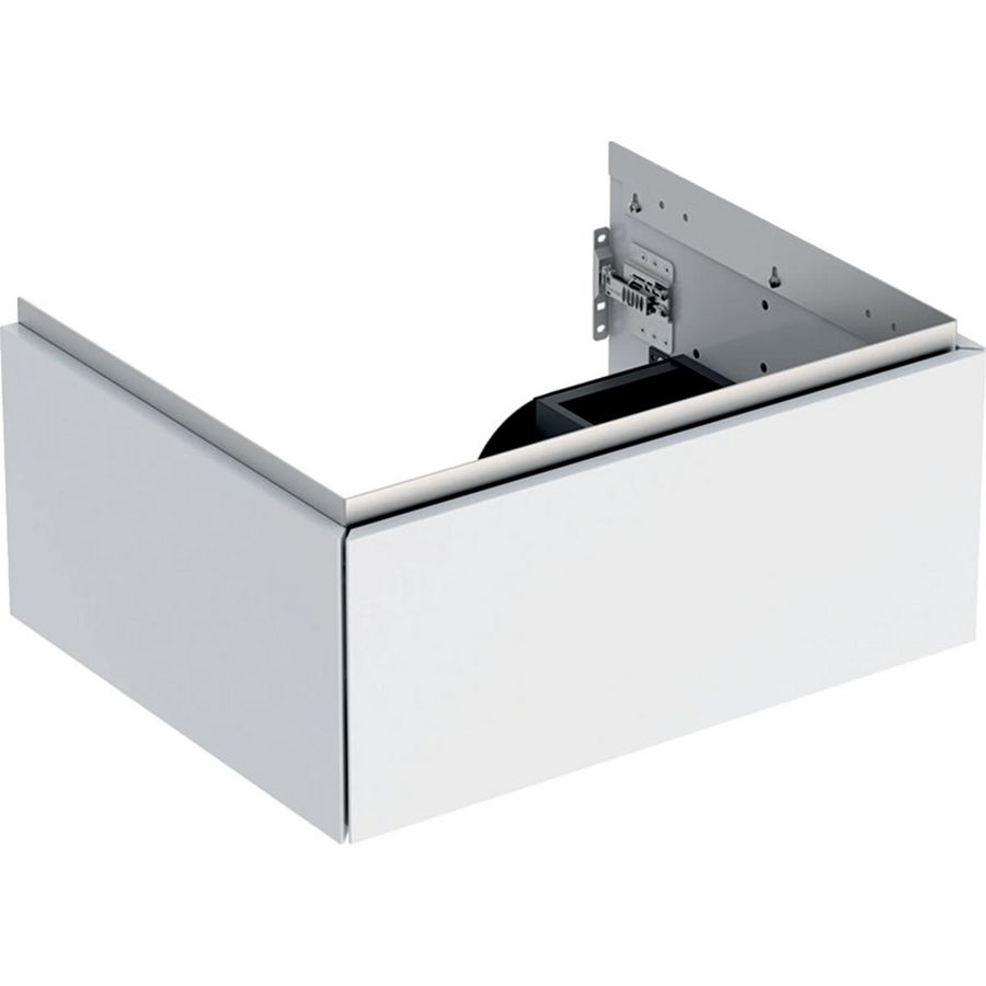 Wastafelonderkast 1x la 60cm wit hoogglans ONE
