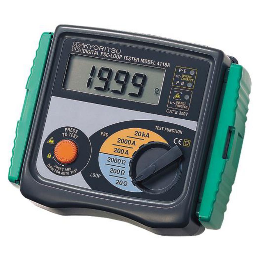 Impedantiemeter met een teststroom tot 25A