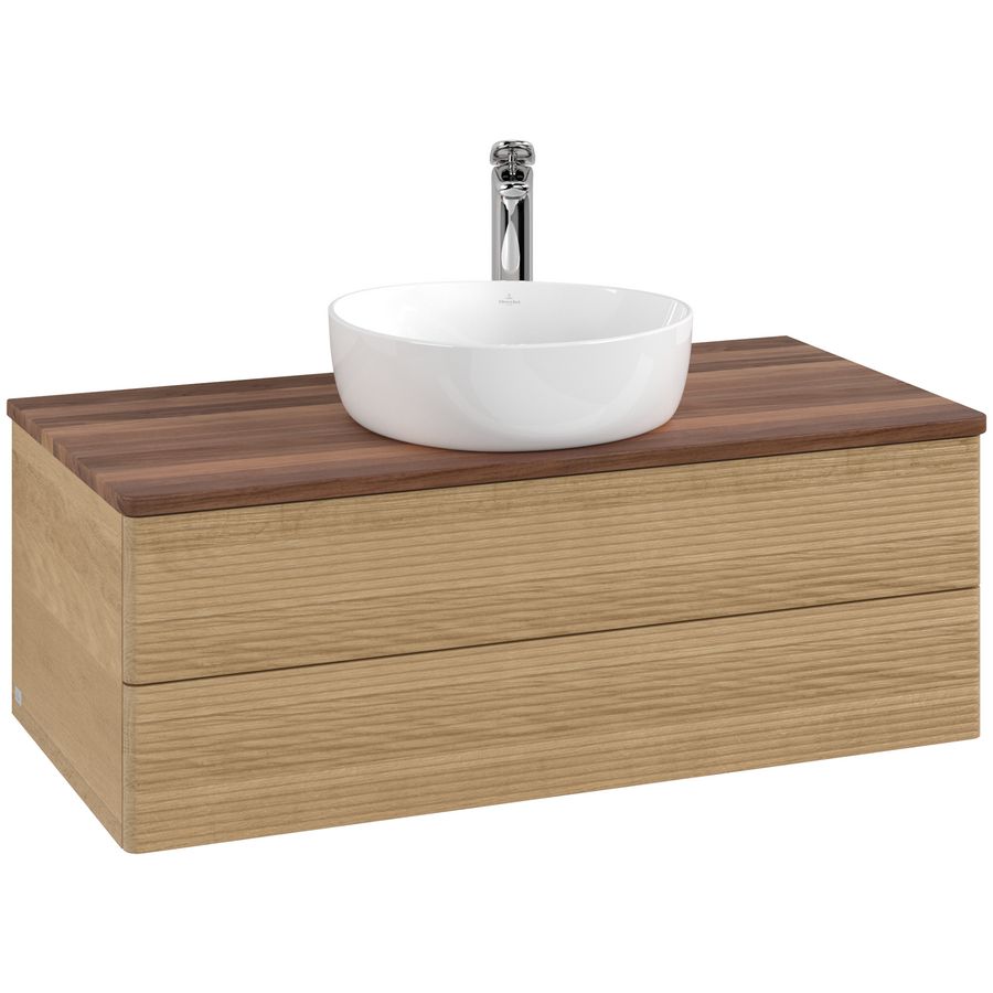 Wastafelonderkast Antao 1000x360x500mm Honey Oak K20152HN
