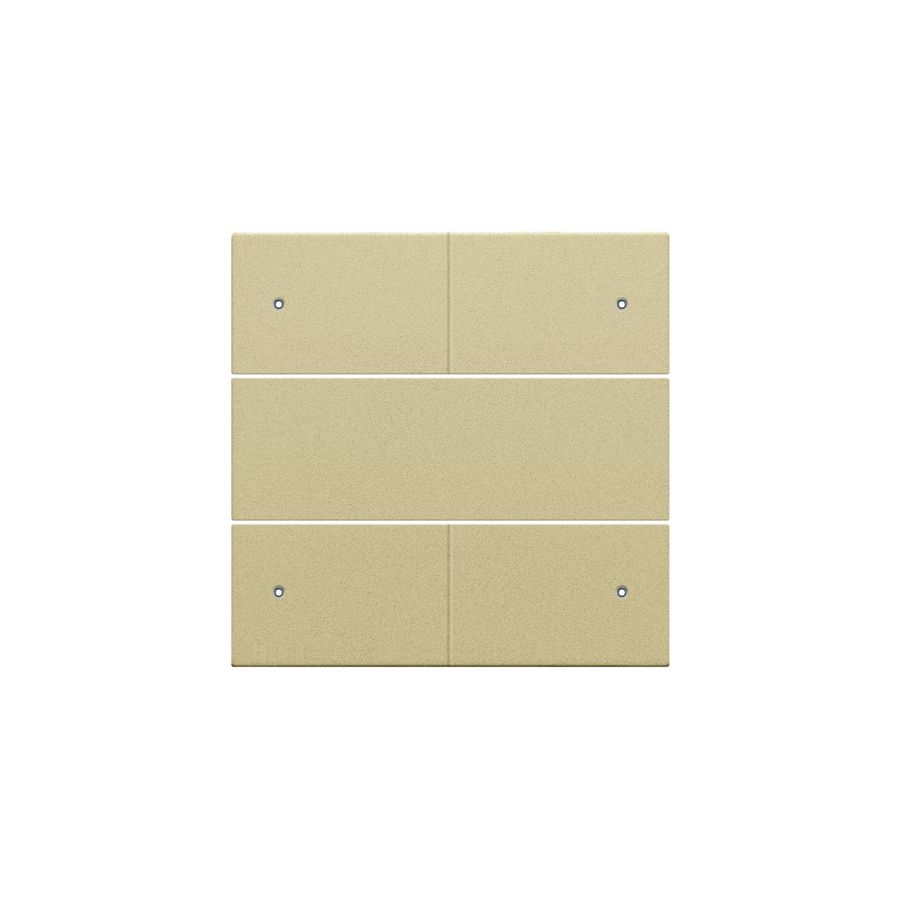 Afwerkingsset 4-voudige pot.vrij knop 24V Led gold