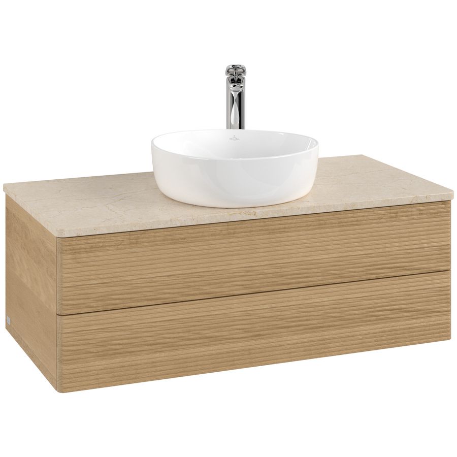 Wastafelonderkast Antao 1000x360x500mm Honey Oak K20153HN