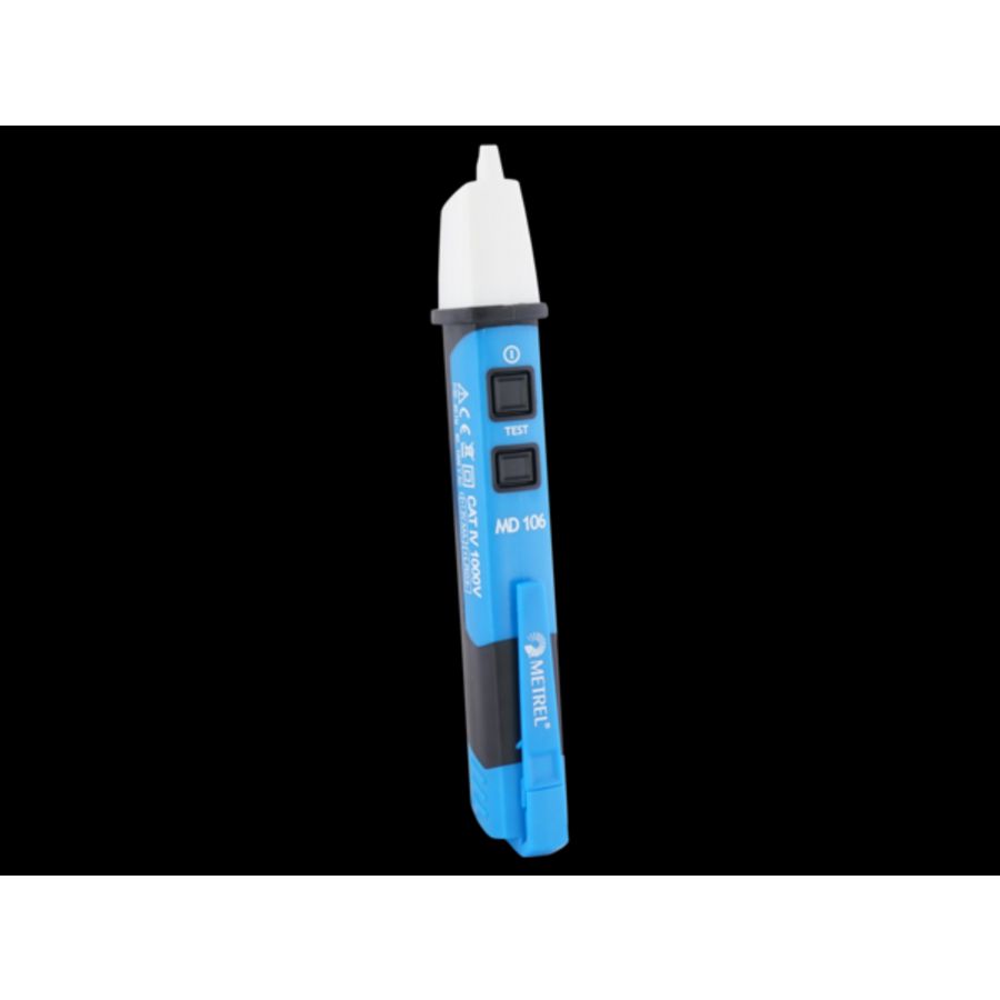Spanningsdetector met optische en akoestische indicator