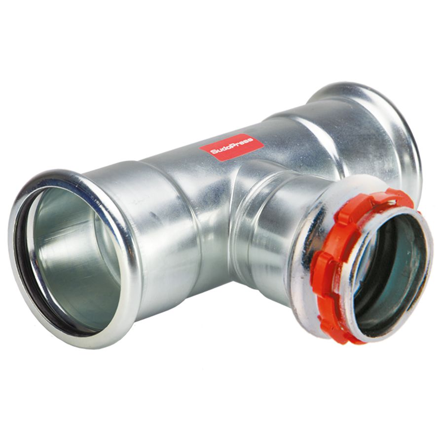 T-stuk Verloop SudoPress Staalverzinkt FFF 76,1x54x76,1 SP8130RVVM VVE=2