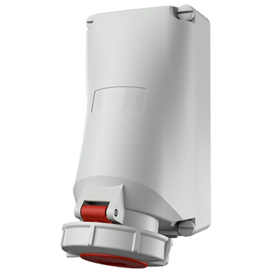 Wandcontactdoos 32A 5-polig  6H 400V IP67