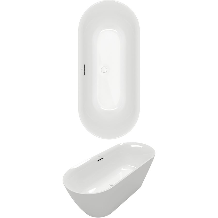 Vrijstaand bad Loop + Friends 1600x750mm acryl 160LOF9PT00V-RW