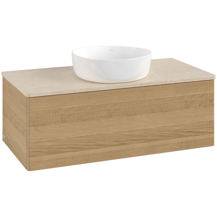 Wastafelonderkast Antao 1000x360x500mm Honey Oak K31013HN
