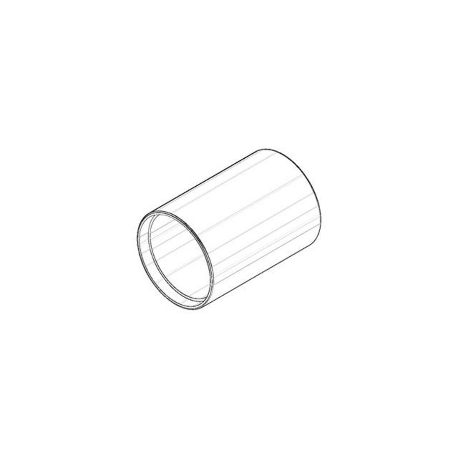 Kapje 26x37mm Platina gebors.
