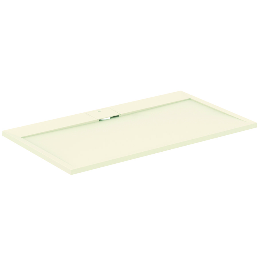 Douchebak I.LIFE ultra flat solid composiet 140x80cm rechthoekig zandbeige