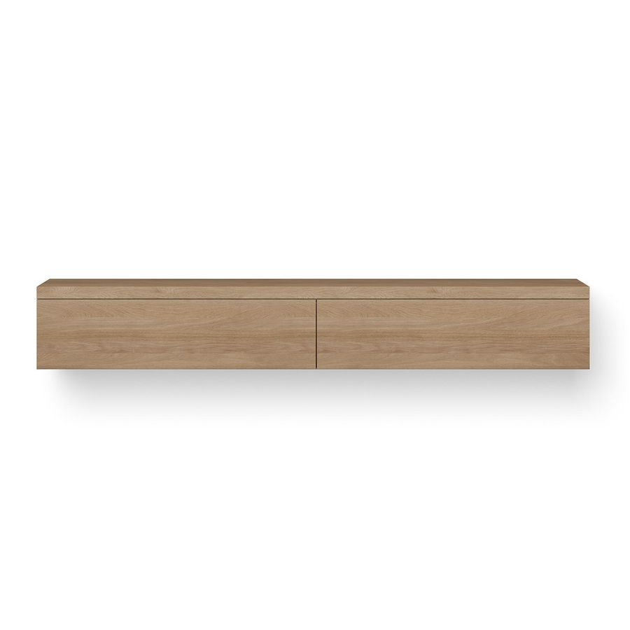 Onderkast Wood Block eiken 200cm 2x la push-to-open