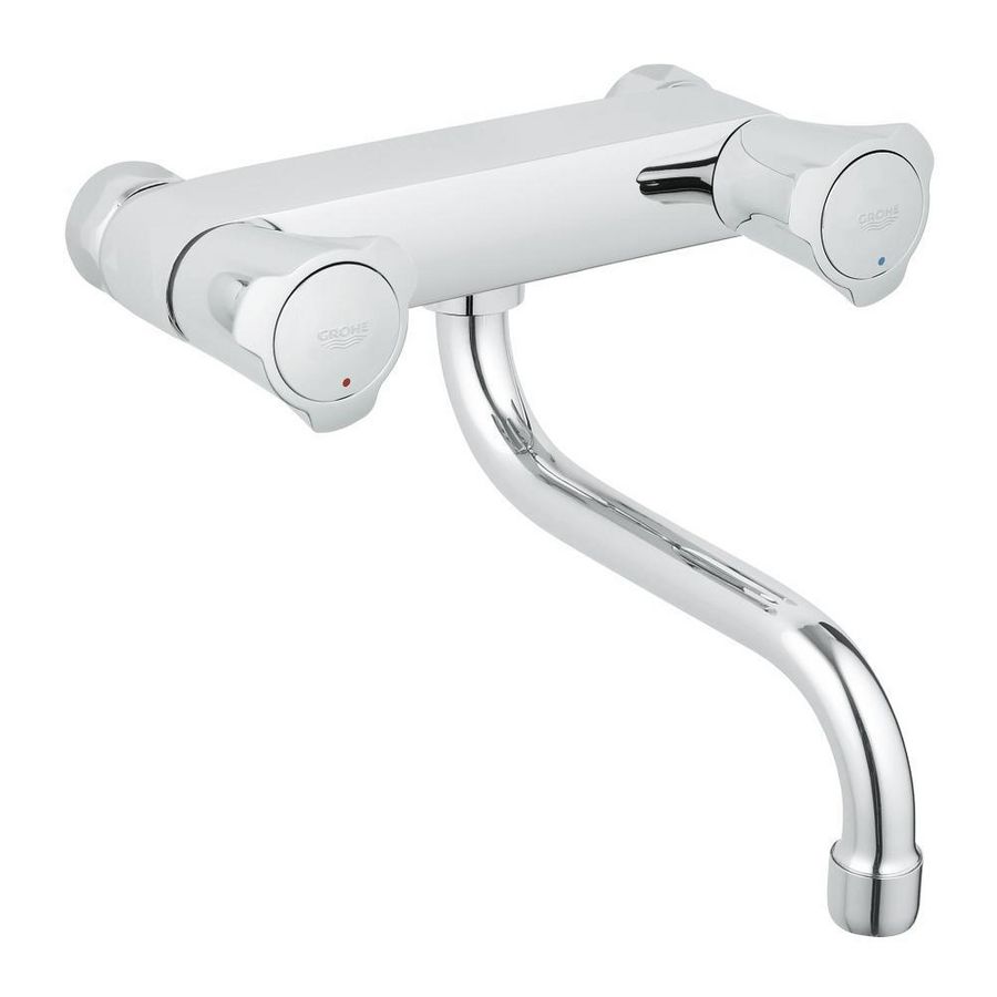 PROMO Costa-l keukenkraan chroom hoh 150mm incl. s-uitloop 200mm excl. S-koppelingen (31182001)