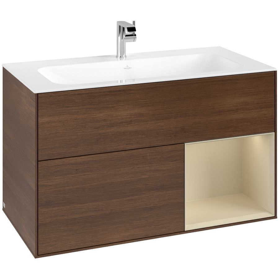Wastafelonderkast Finion 996x591x498mm W.Veneer G040HJGN