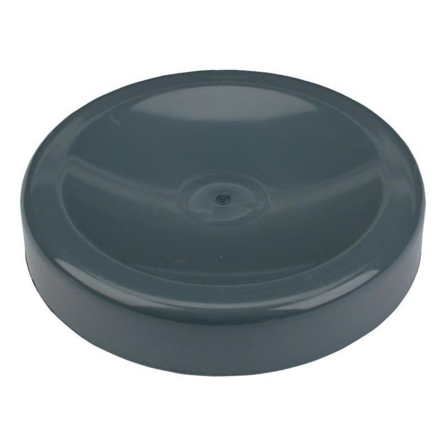 PVC kap voor spie-eind 315mm donkergrijs