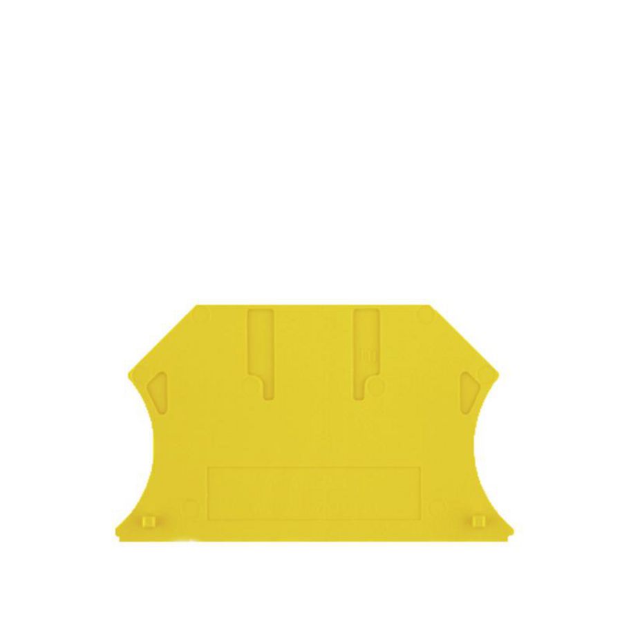 Afsluit- eindplaat geel h:56mm b:1.5mm V-0 Wemi VVE=50