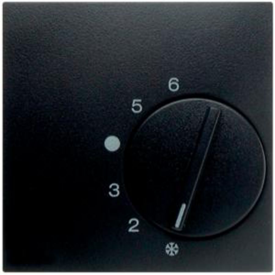 Centraalstuk regelknop kamerthermostaat antraciet mat B.7