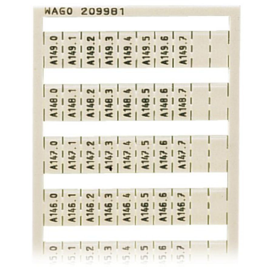 WSB-markeringskaart als kaart bedrukt wit 209-981 VVE=5
