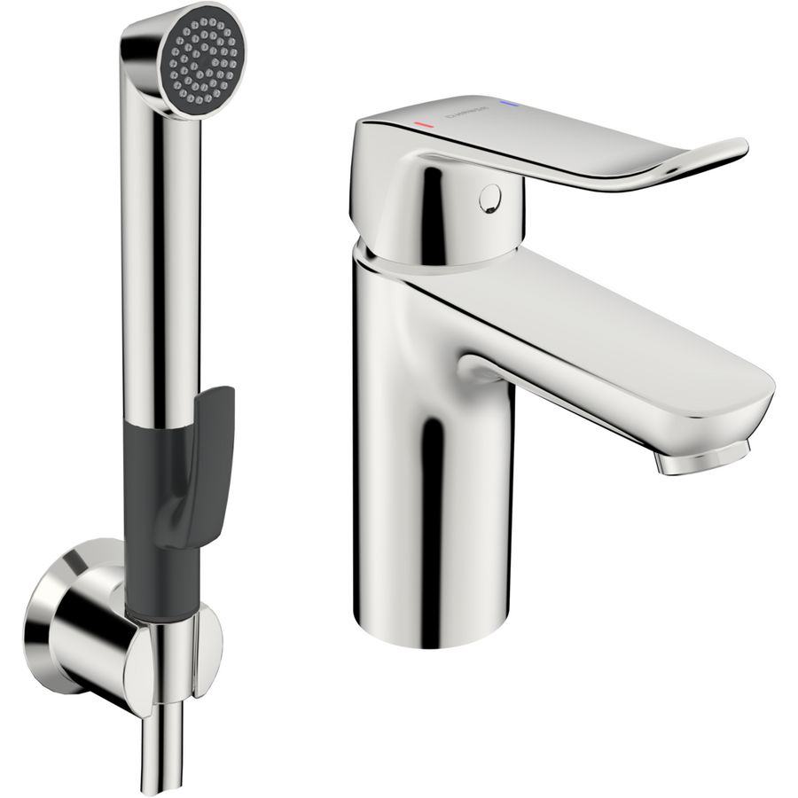 Wastafelmkr spr.114mm zonder waste met Bidetta HANSACARE XL