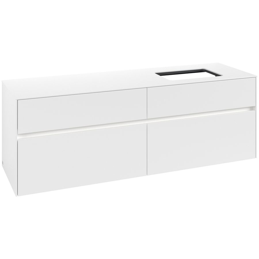 Wastafelonderkast Collaro 1600x548x500mm Wh.Matt C122B0MS