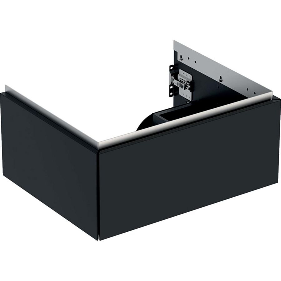 Wastafelonderkast 1x la 60cm zwart mat ONE