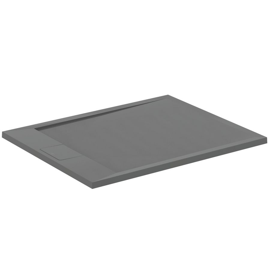 Douchebak I.LIFE ultra flat solid composieta100x80cm rechthoekig betongrijs