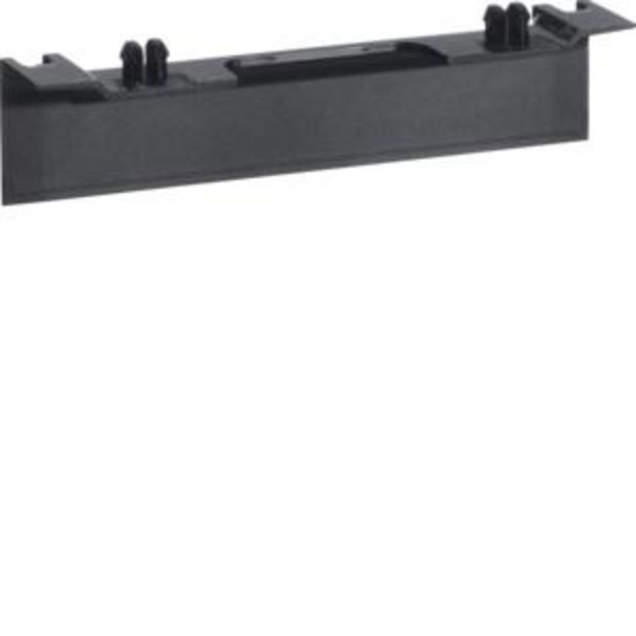 Plintpasstuk universele outlet voor goot 55mm hoog SL zwart