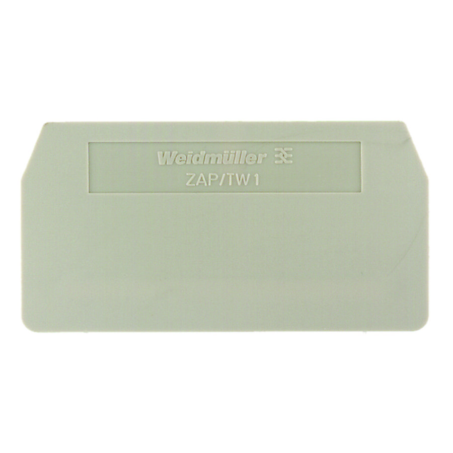 Afsluit- eindplaat (terminal) h:59.3mm b:2mm, VVE=50