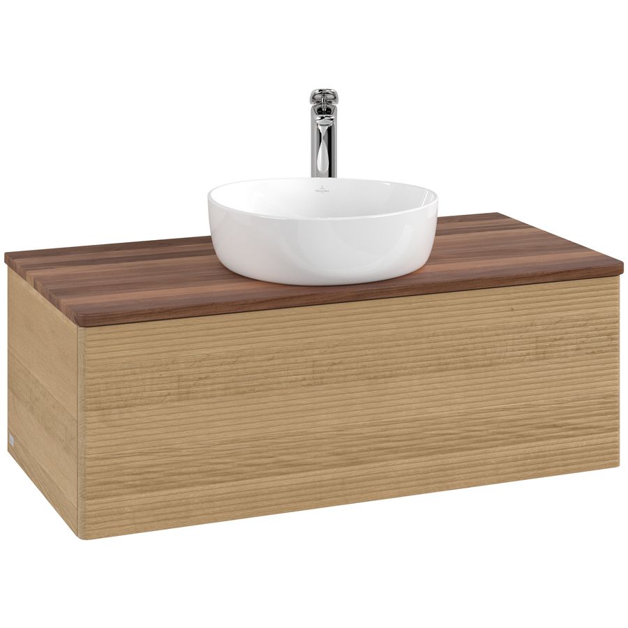 Wastafelonderkast Antao 1000x360x500mm Honey Oak K31152HN