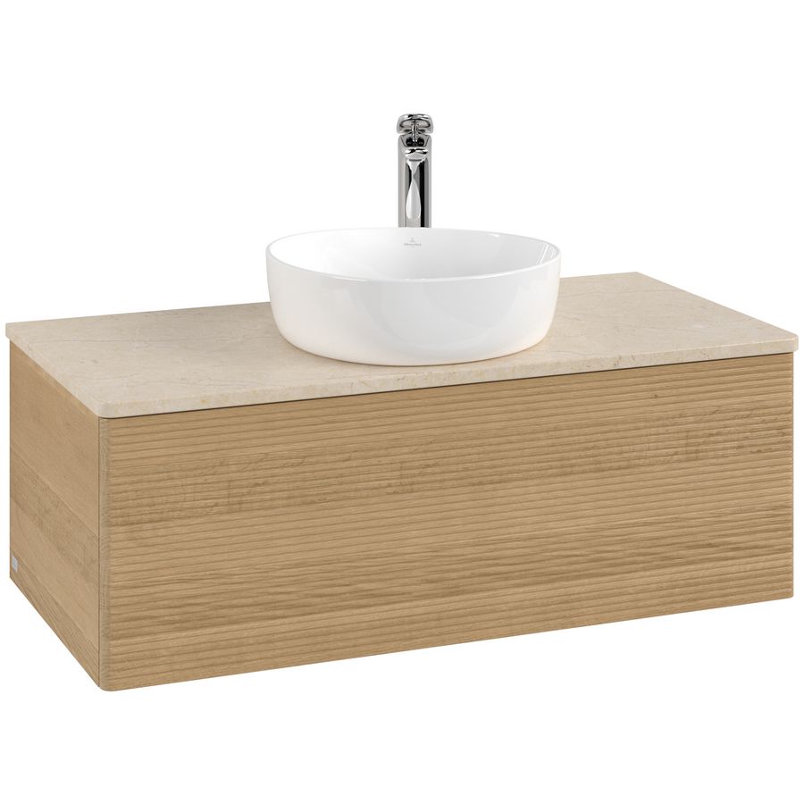 Wastafelonderkast Antao 1000x360x500mm Honey Oak K31153HN
