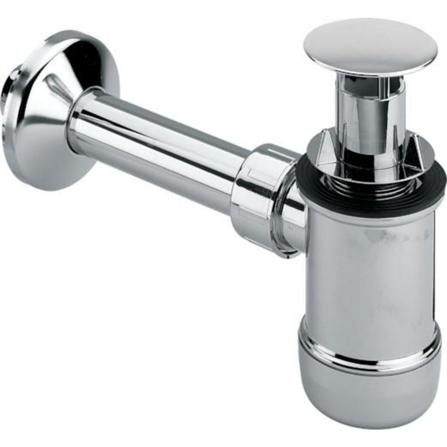 Bekersifon 1 1/4 kunststof/verchroomd