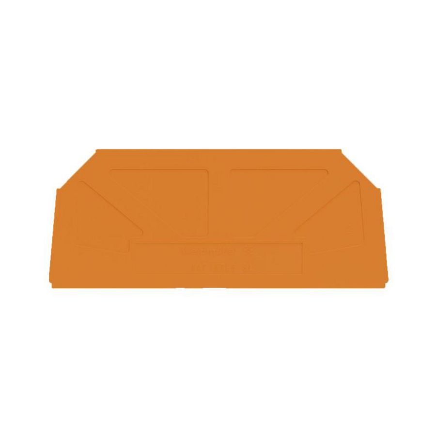 Afsluit- eindplaat oranje h:82.2mm b:1.5mm V-0 We VVE=100